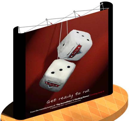 10' Flat Graphic Pop up Display