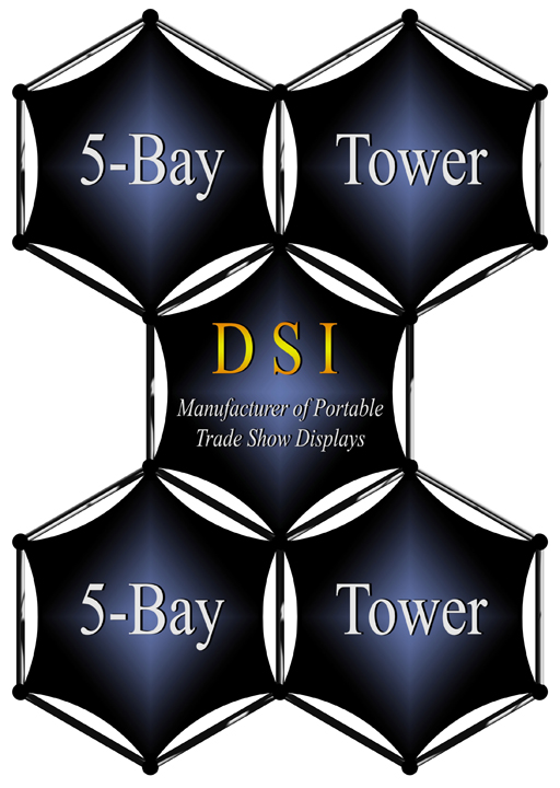 double helix 5 bay tower