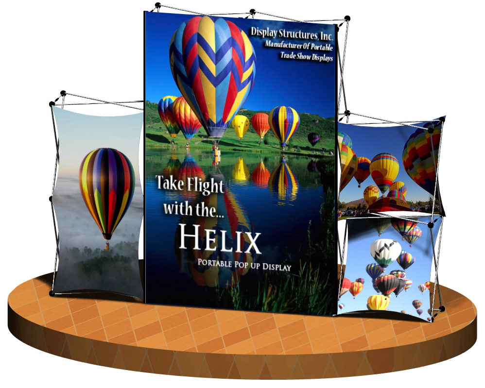 10x10 Helix Hybrid Pop up Display