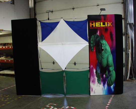 3x3 Helix Stretch Fabric Trade Show Displays