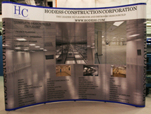 Hodess Construction Pop up Display