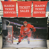 Carolina Hurricanes Hockey Pop up Display Fabric Graphics