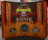 Blairs' Fabric Graphic Display Booth