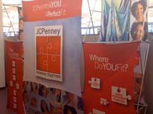 JC Penny Fabric Graphic Pop up Display