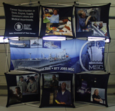 MSC Fabric Graphic Pop up Display