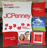 JC Penny 3x3 Fabric Graphic Pop up Display