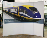 Siemens Rail Vinyl Graphic Display Booth