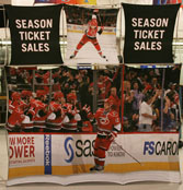 Carolina Hurricanes Ticket Sales 3x3 Fabric Graphic Display