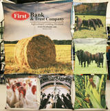 First Bank and Trust Company Fabric Pop up Display